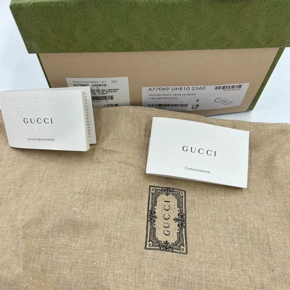 Men's Gucci, Jordaan 100th anniversary horse bit loafer size 8 fits 9 US - Picture 4 of 12